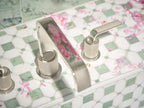 MOEN TS578NLBN Cambium Two-Handle High Arc Roman Tub Faucet - Brushed Nickel/Polished Nickel