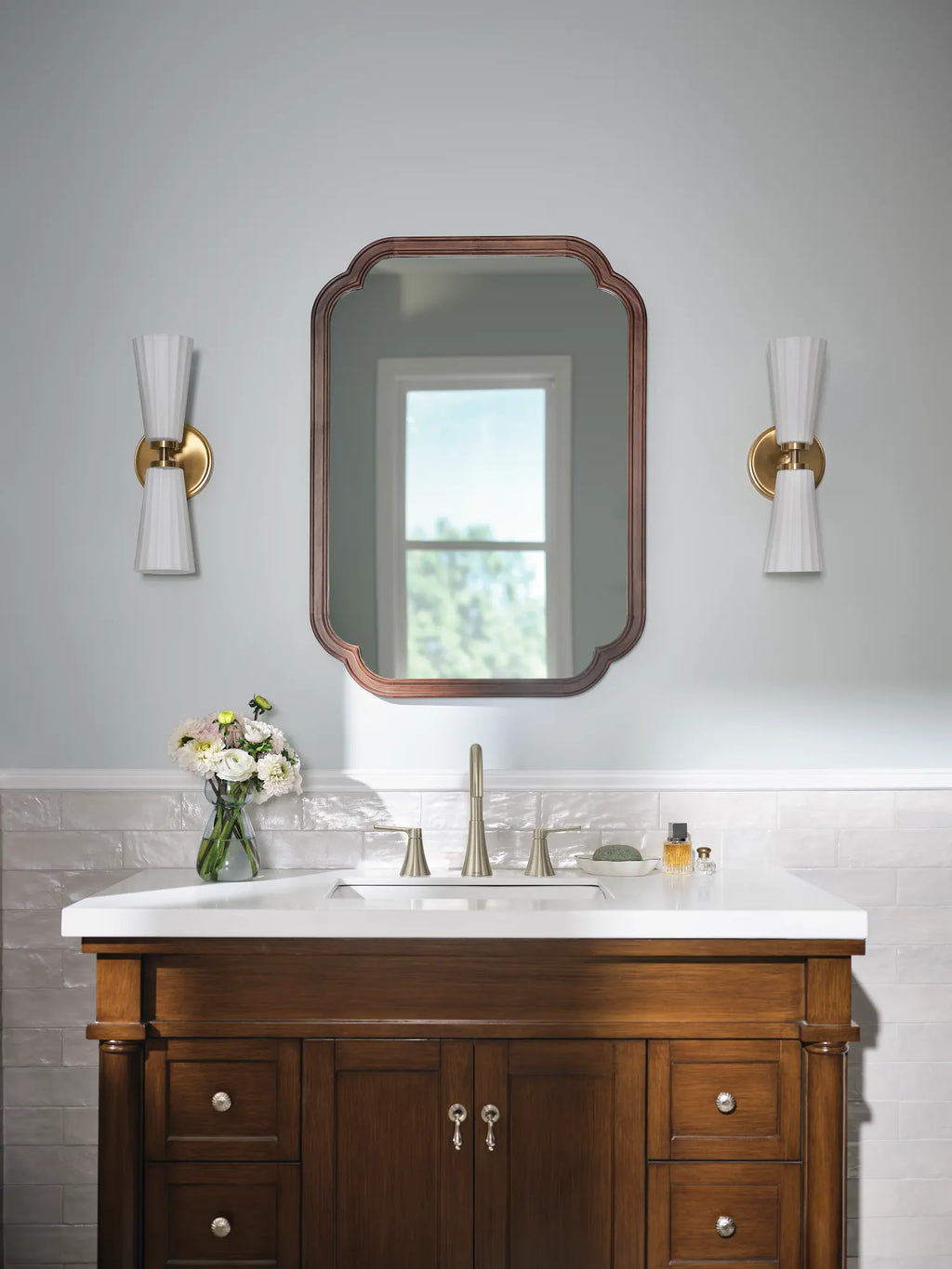 MOEN TV64433BN Jase Two-Handle Widespread Bathroom Sink Faucet - Brushed Nickel
