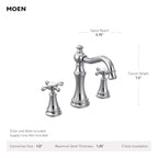 MOEN TVS42114ORB Weymouth Two-Handle High Arc Bathroom Faucet - Oil Rubbed Bronze