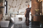 MOEN S578BL Cambium One-Handle Tub Filler Includes Hand Shower - Matte Black