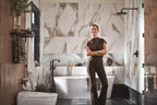 MOEN S578BL Cambium One-Handle Tub Filler Includes Hand Shower - Matte Black