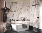 MOEN S578BL Cambium One-Handle Tub Filler Includes Hand Shower - Matte Black