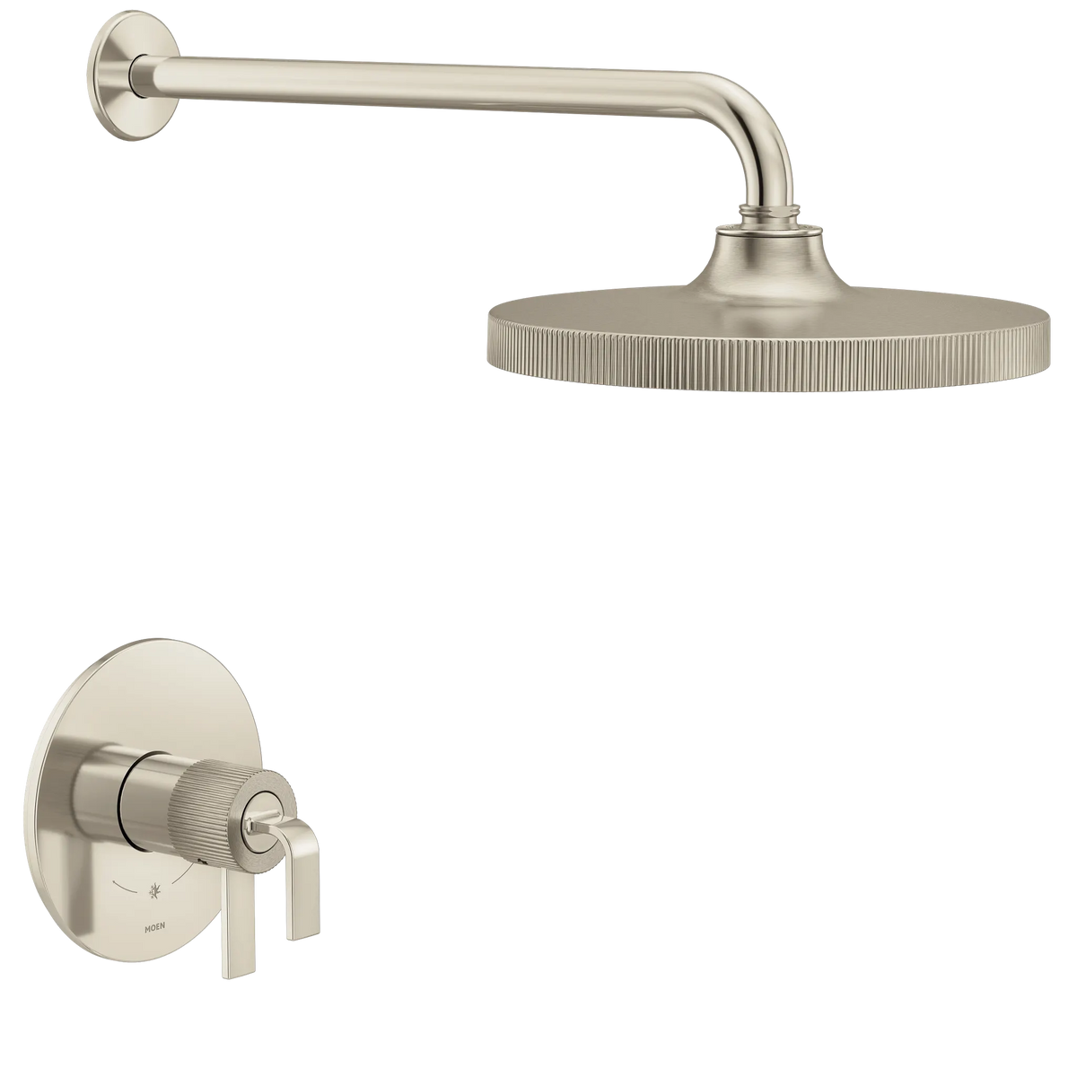 MOEN UTS4582EPNLBN Cambium M-Core 4-Series Shower Trim - Brushed Nickel/Polished Nickel