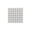 INFINITY DRAIN VD 5-2A MW VD 5 5" x 5" VD 5 Complete Kit with Weave Pattern Decorative Plate in Matte White with ABS Drain Body, 2" Outlet