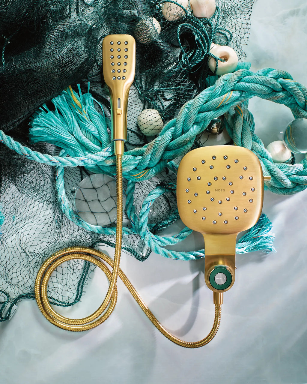 MOEN 220C5BG Verso Combination Shower with Infiniti Dial - Brushed Gold