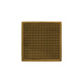 INFINITY DRAIN W 4 PG WD 4 4" x 4" Strainer with Wedge Wire Pattern Decorative Plate and 2" Throat in Polished Gold for WD 4