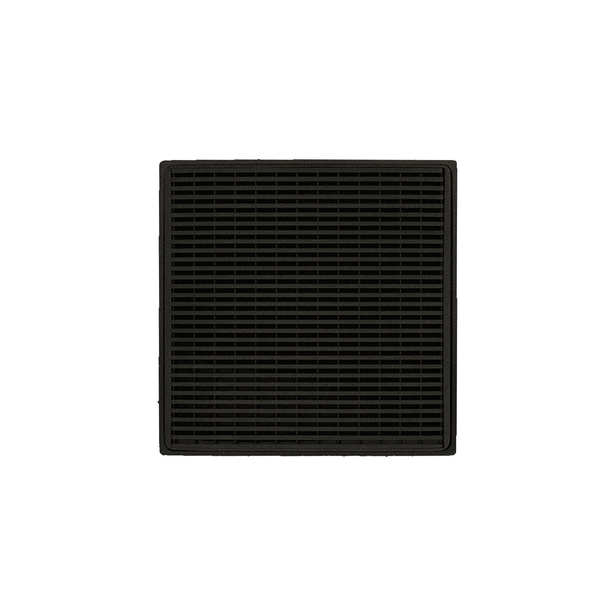 INFINITY DRAIN WD 4-2I ORB WD 4 4" x 4" WD 4 Complete Kit with Wedge Wire Pattern Decorative Plate in Oil Rubbed Bronze with Cast Iron Drain Body, 2" Outlet
