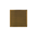 INFINITY DRAIN WD 5-2I PG WD 5 5" x 5" WD 5 Complete Kit with Wedge Wire Pattern Decorative Plate in Polished Gold with Cast Iron Drain Body, 2" Outlet