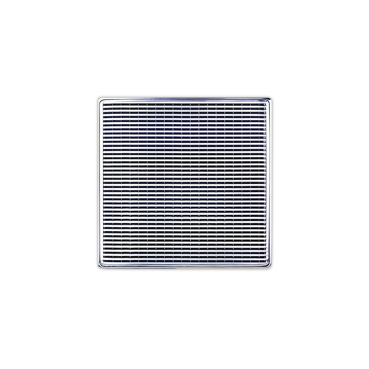 INFINITY DRAIN WD 5-3A PS WD 5 5" x 5" WD 5 High Flow Complete Kit with Wedge Wire Pattern Decorative Plate in Polished Stainless with ABS Drain Body, 3" Outlet