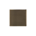 INFINITY DRAIN WD 5-3A SB WD 5 5" x 5" WD 5 High Flow Complete Kit with Wedge Wire Pattern Decorative Plate in Satin Bronze with ABS Drain Body, 3" Outlet