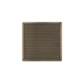 INFINITY DRAIN WD 5-3A SC WD 5 5" x 5" WD 5 High Flow Complete Kit with Wedge Wire Pattern Decorative Plate in Satin Champagne with ABS Drain Body, 3" Outlet