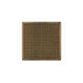 INFINITY DRAIN WD 5-3P PB WD 5 5" x 5" WD 5 High Flow Complete Kit with Wedge Wire Pattern Decorative Plate in Polished Brass with PVC Drain Body, 3" Outlet