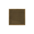 INFINITY DRAIN WDB 4-A PB WD 4 4" x 4" WDB 4 Complete Kit with Wedge Wire Pattern Decorative Plate in Polished Brass with ABS Bonded Flange Drain Body, 2", 3" and 4" Outlet
