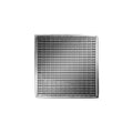 INFINITY DRAIN WDB 4-A PS WD 4 4" x 4" WDB 4 Complete Kit with Wedge Wire Pattern Decorative Plate in Polished Stainless with ABS Bonded Flange Drain Body, 2", 3" and 4" Outlet