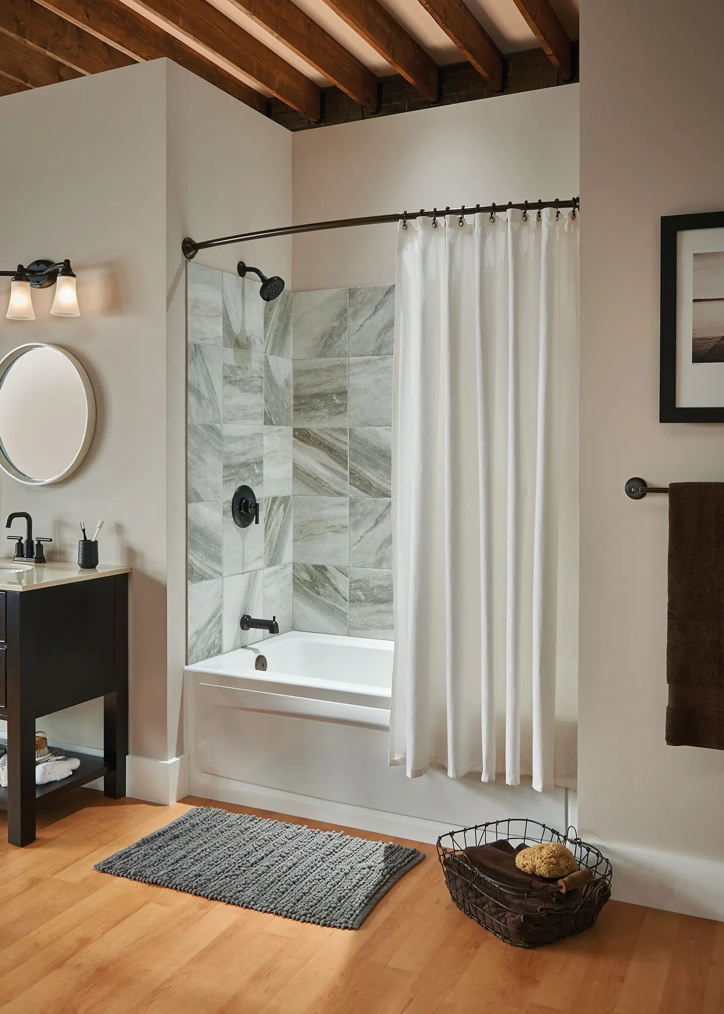 MOEN YB2863ORB Eva  Three Globe Bath Light In Oil Rubbed Bronze