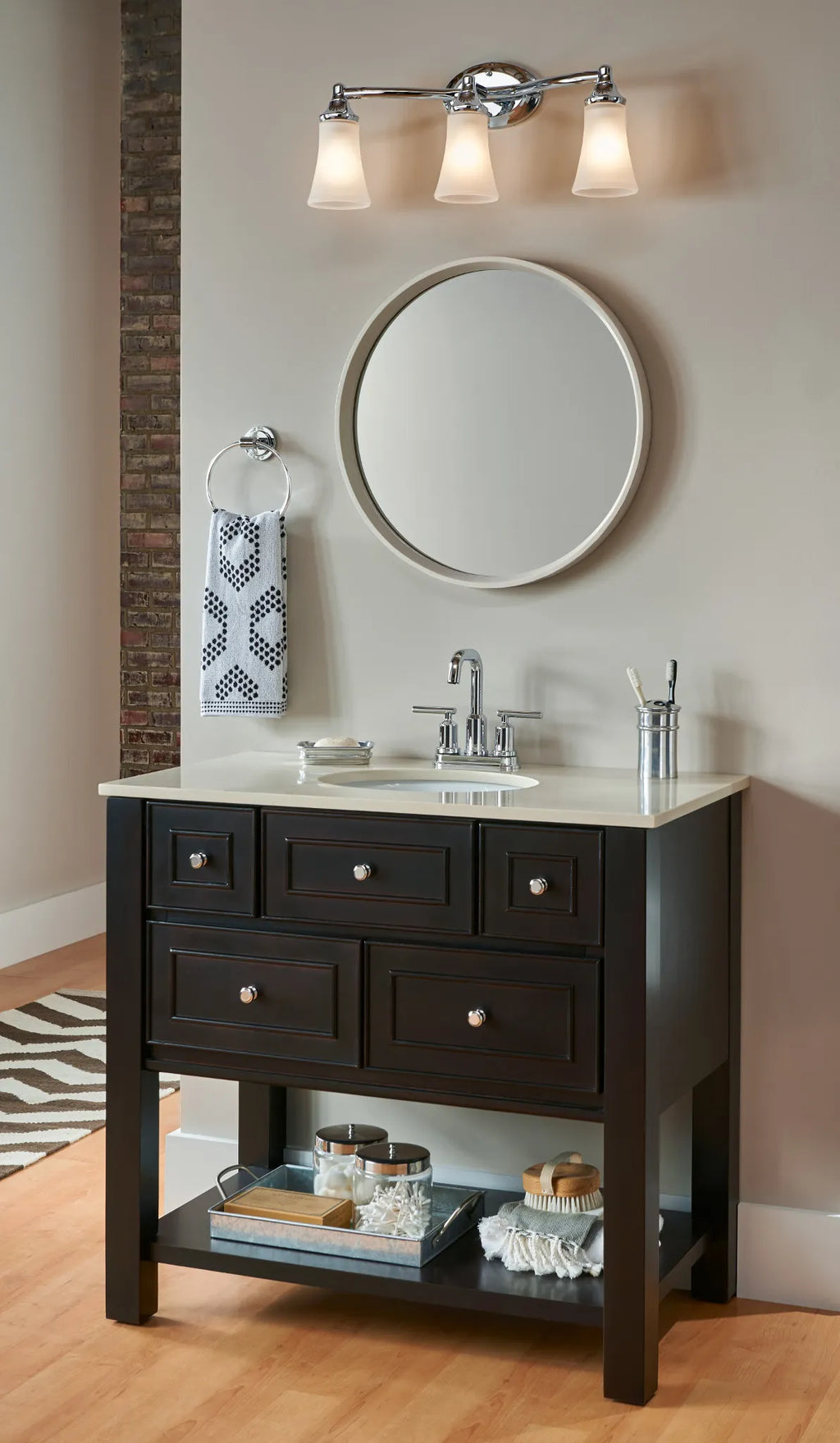 MOEN YB2863CH Eva  Three Globe Bath Light In Chrome