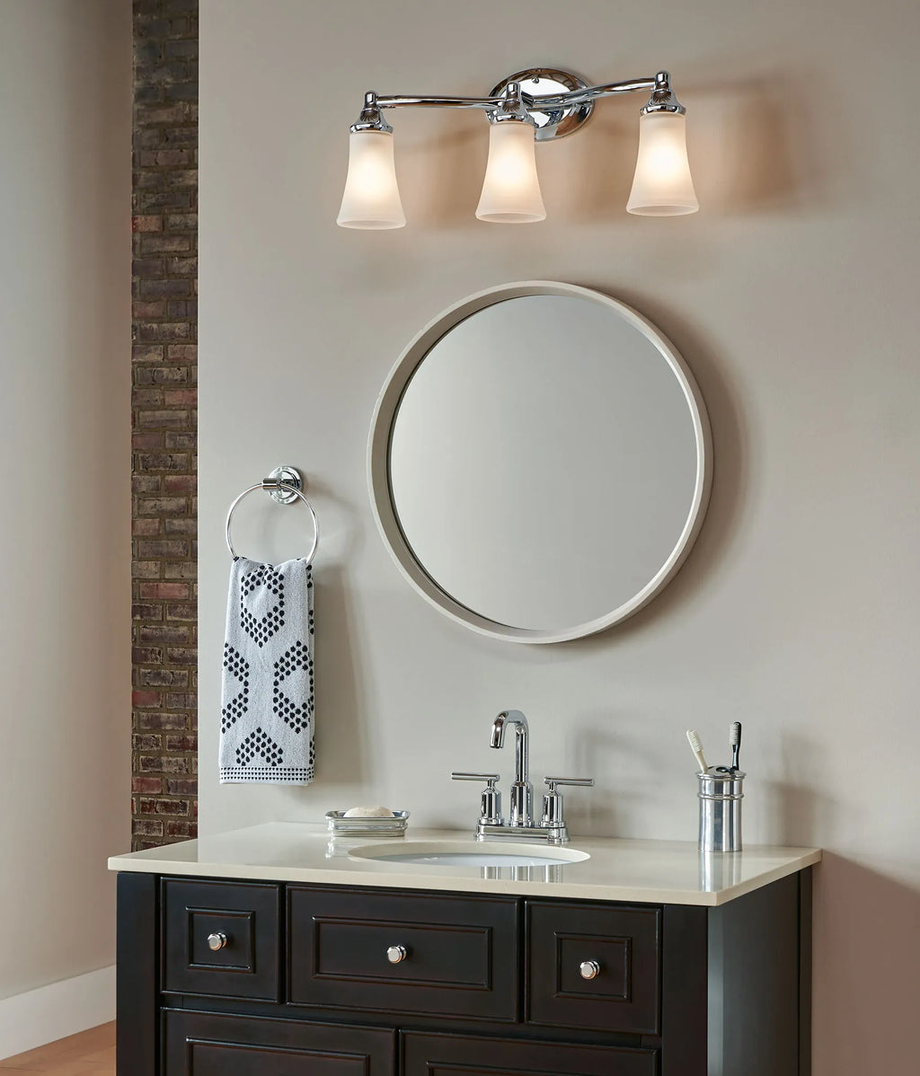 MOEN YB2863CH Eva  Three Globe Bath Light In Chrome