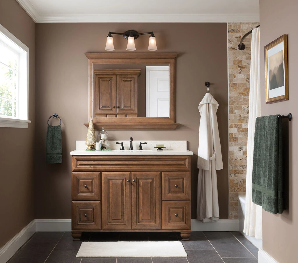 MOEN YB2863ORB Eva  Three Globe Bath Light In Oil Rubbed Bronze