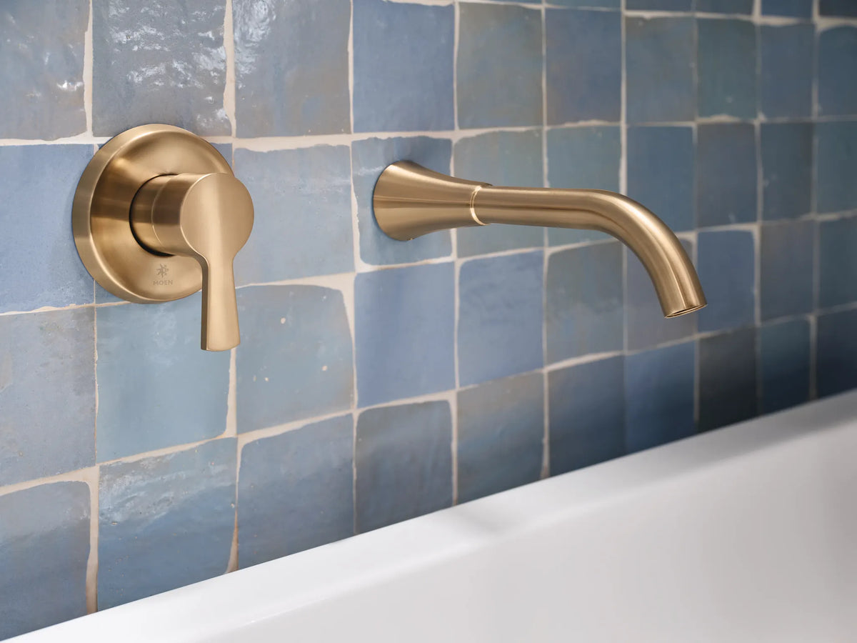 MOEN WT430BZG Jase Wall Mount Tub Filler Trim - Bronzed Gold