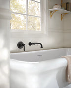 MOEN WTS44501BL Colinet Wall Mount Tub Filler Trim - Matte Black