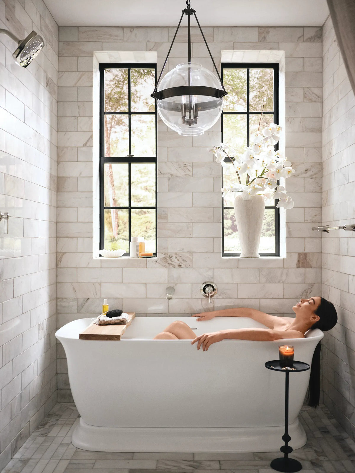 MOEN WTS921NL Flara Wall Mount Tub Filler Trim - Polished Nickel
