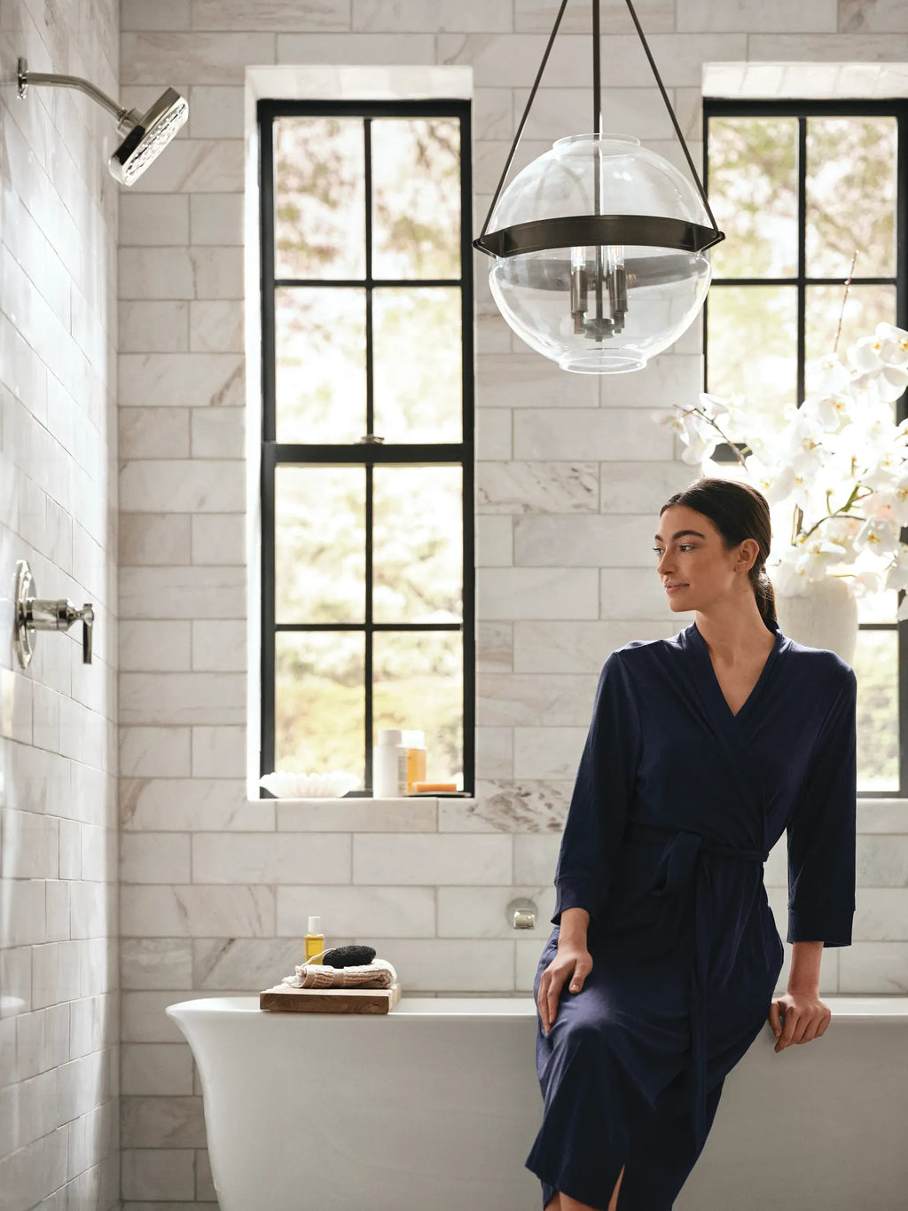 MOEN WTS921NL Flara Wall Mount Tub Filler Trim - Polished Nickel