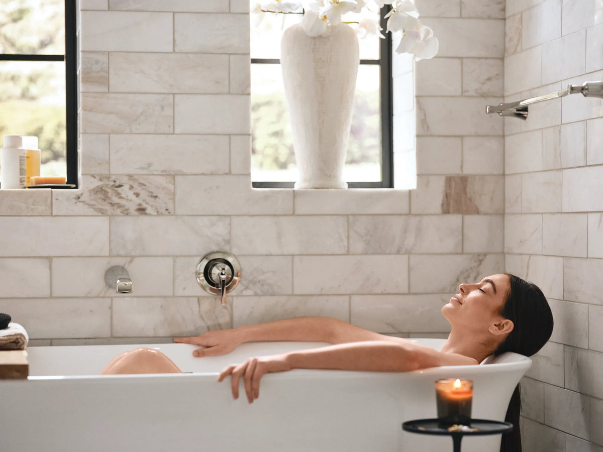 MOEN WTS921NL Flara Wall Mount Tub Filler Trim - Polished Nickel