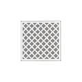 INFINITY DRAIN XD 5-3A MW XD 5 5" x 5" XD 5 High Flow Complete Kit with Criss-Cross Pattern Decorative Plate in Matte White with ABS Drain Body, 3" Outlet