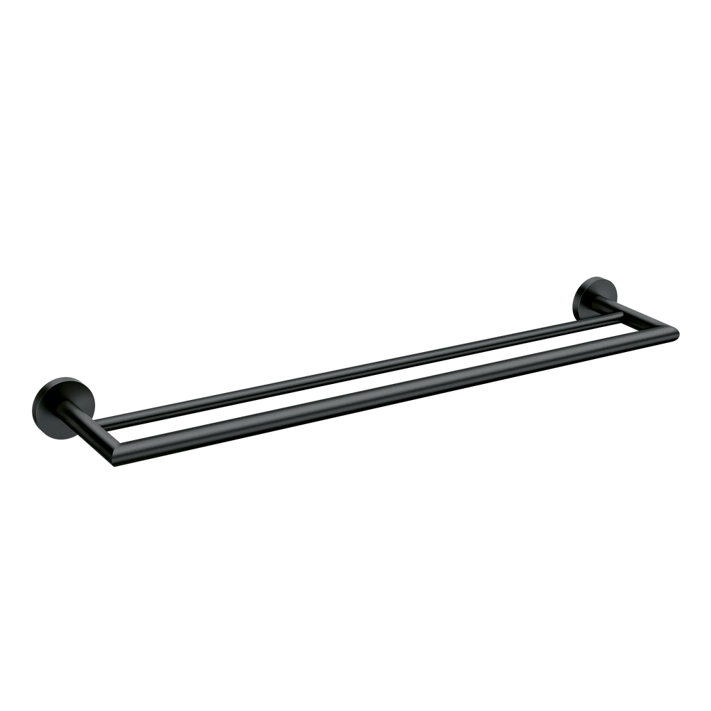 MOEN Y5722BL Arlys  Double Towel Bar In Matte Black