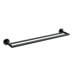 MOEN Y5722BL Arlys  Double Towel Bar In Matte Black