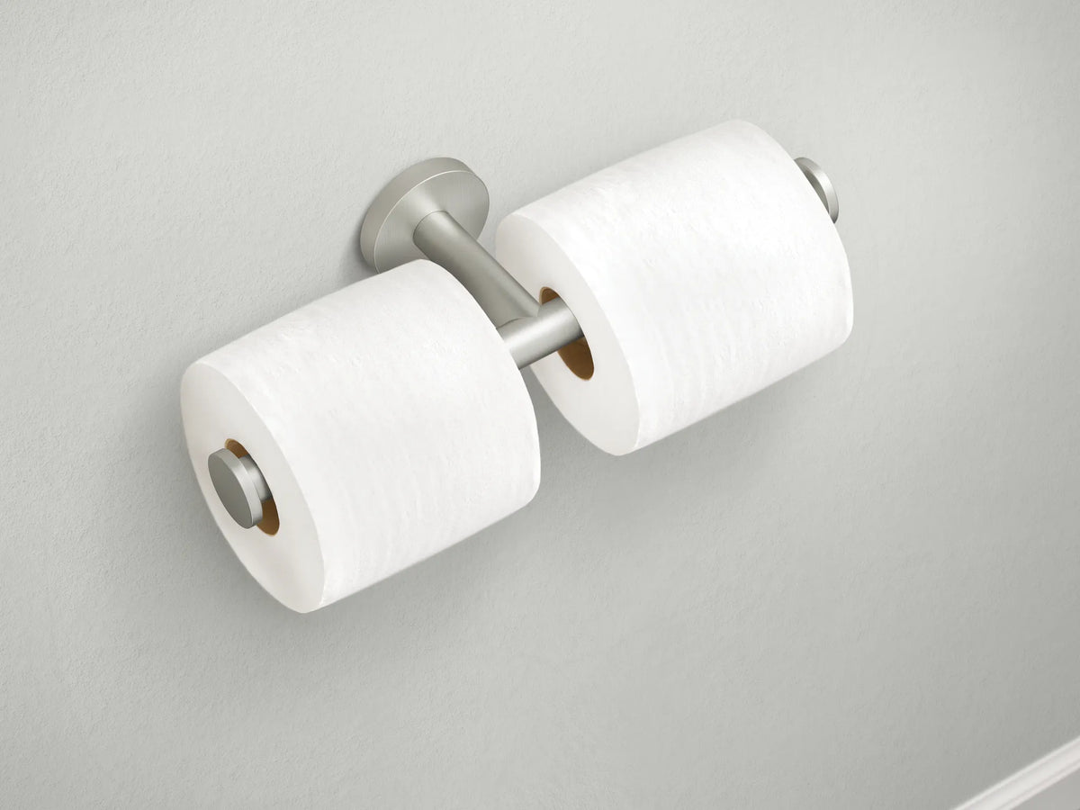 MOEN Y5788BN Arlys  Double Paper Holder In Brushed Nickel