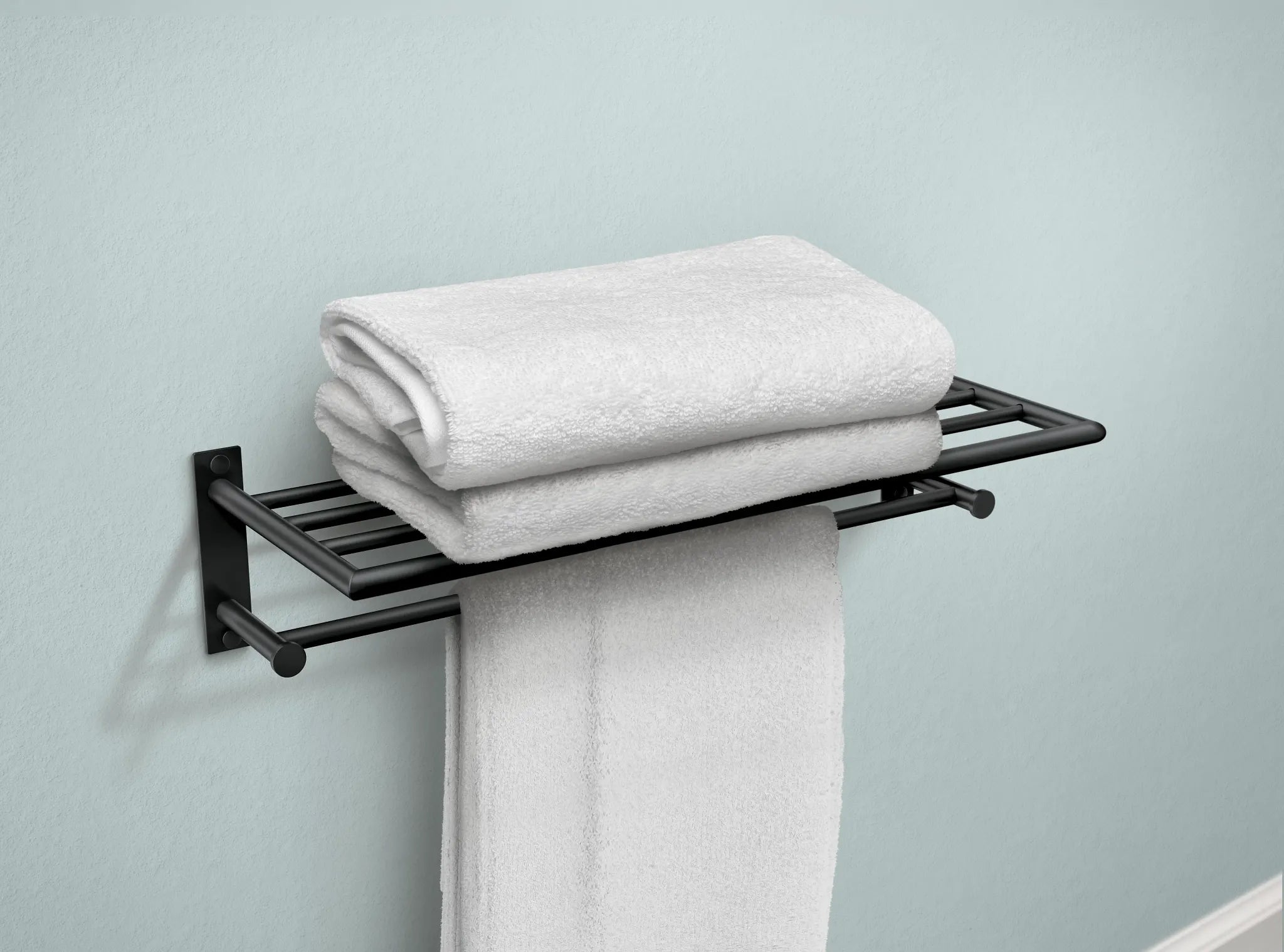 MOEN Y5794BL Arlys  Towel Shelf In Matte Black