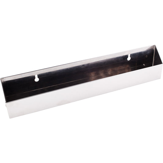 HARDWARE RESOURCES TOSS14S-REPL 14-13/16" Slim Depth Stainless Steel Tip-Out Tray for Sink Front - Stainless Steel