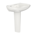 TOTO LPT242.4G#11 Prominence Oval Basin Pedestal Bathroom Sink With Cefiontect For 4 Inch Center Faucets - Colonial White