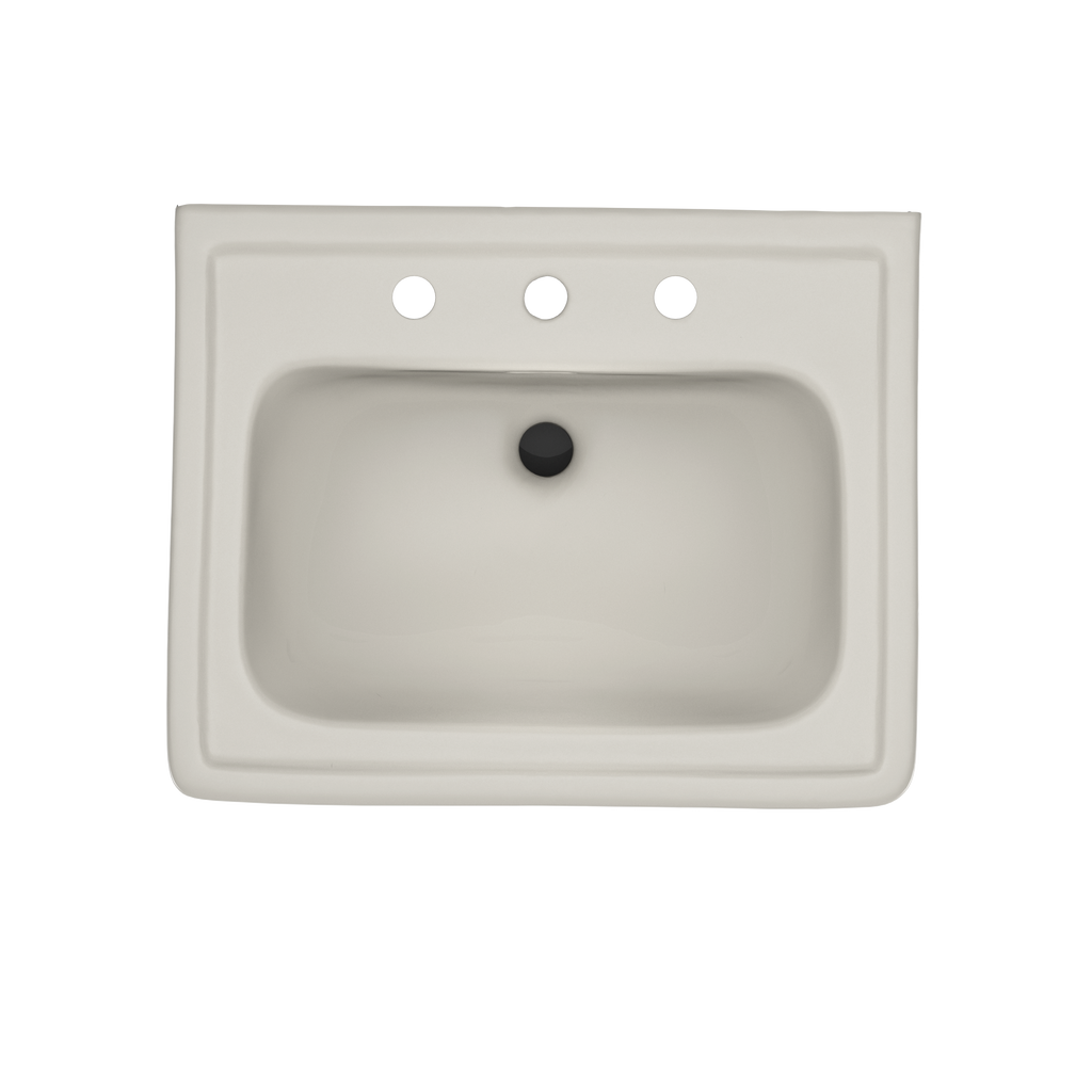 TOTO LPT532.8N#12 Promenade 24" X 19-1/4" Rectangular Pedestal Bathroom Sink For 8 Inch Center Faucets - Sedona Beige