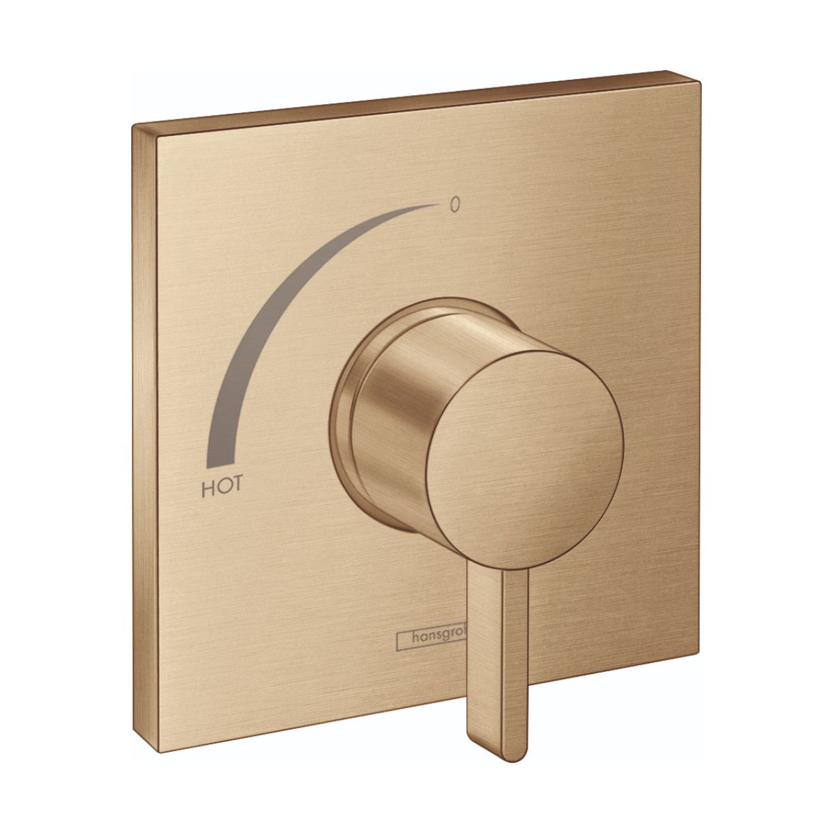 HANSGROHE 15724141 Ecostat Square Pressure Balance Trim - Brushed Bronze