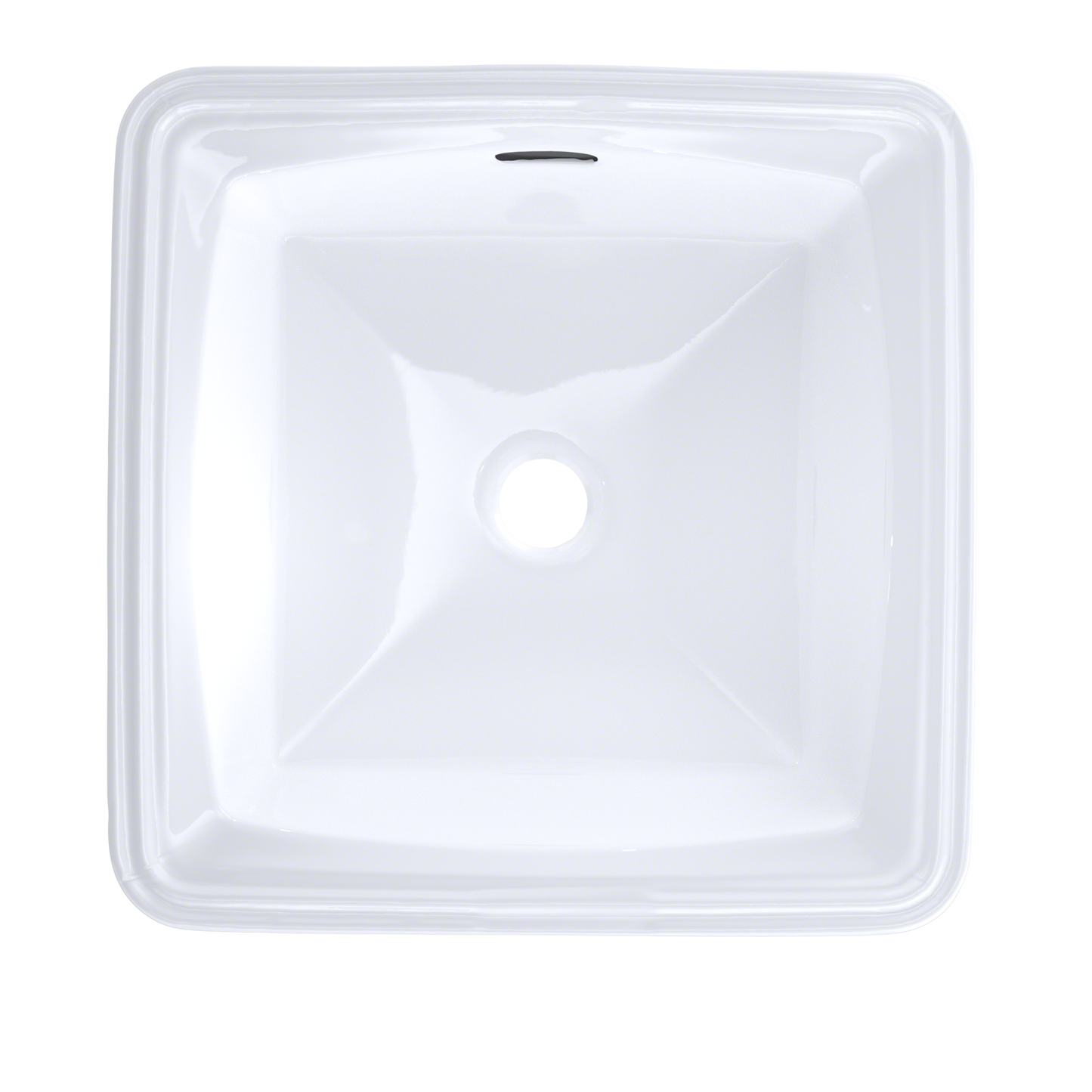 TOTO LT491G#01 Connelly Square Undermount Bathroom Sink With Cefiontect - Cotton White