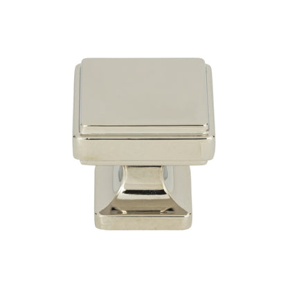 ATLAS A201-PN Kate 1 1/4" Length Square Knob - Polished Nickel