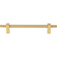 JEFFREY ALEXANDER 698-160BG Larkin Knurled Ends 160 mm Center-to-Center Bar Pull - Brushed Gold