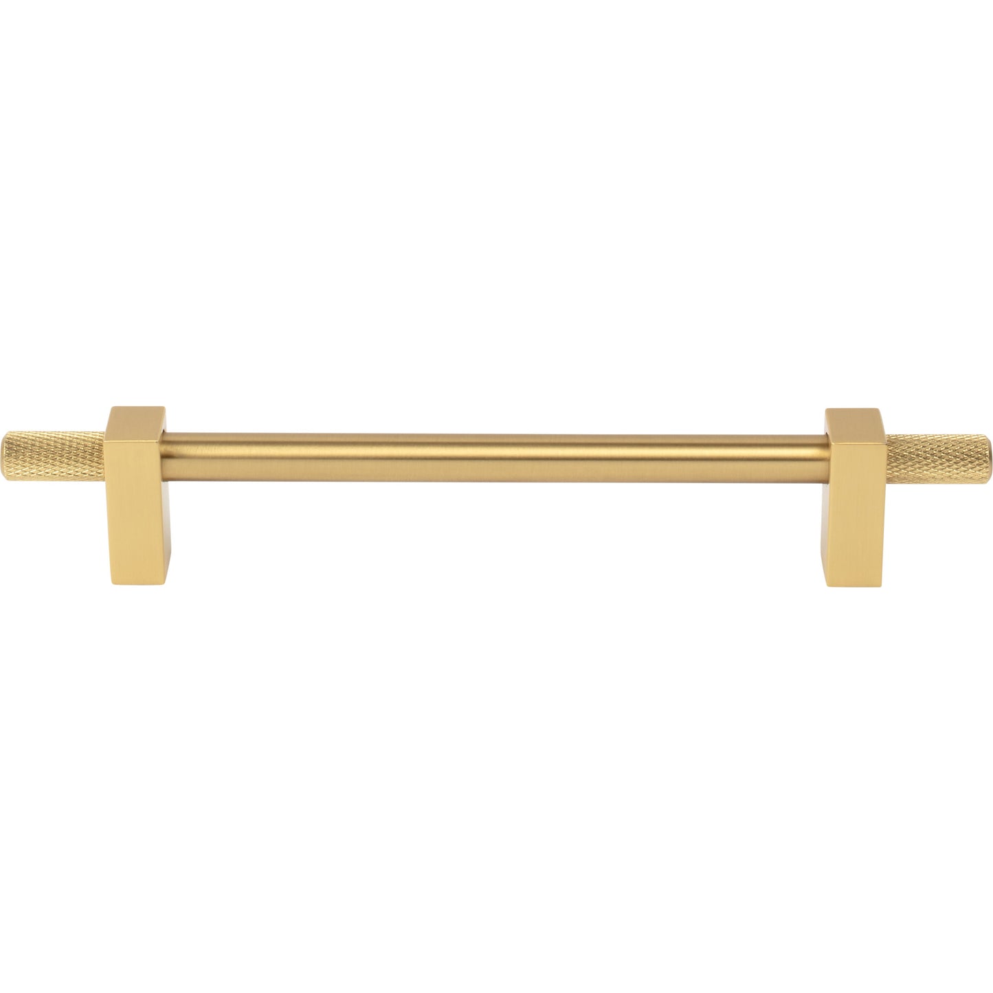 JEFFREY ALEXANDER 698-160BG Larkin Knurled Ends 160 mm Center-to-Center Bar Pull - Brushed Gold