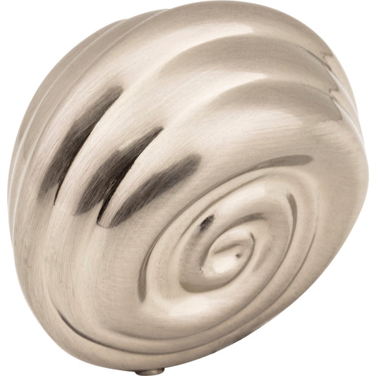 JEFFREY ALEXANDER 415S-SN Lille 1-1/4" Length Mushroom Knob , Satin Nickel