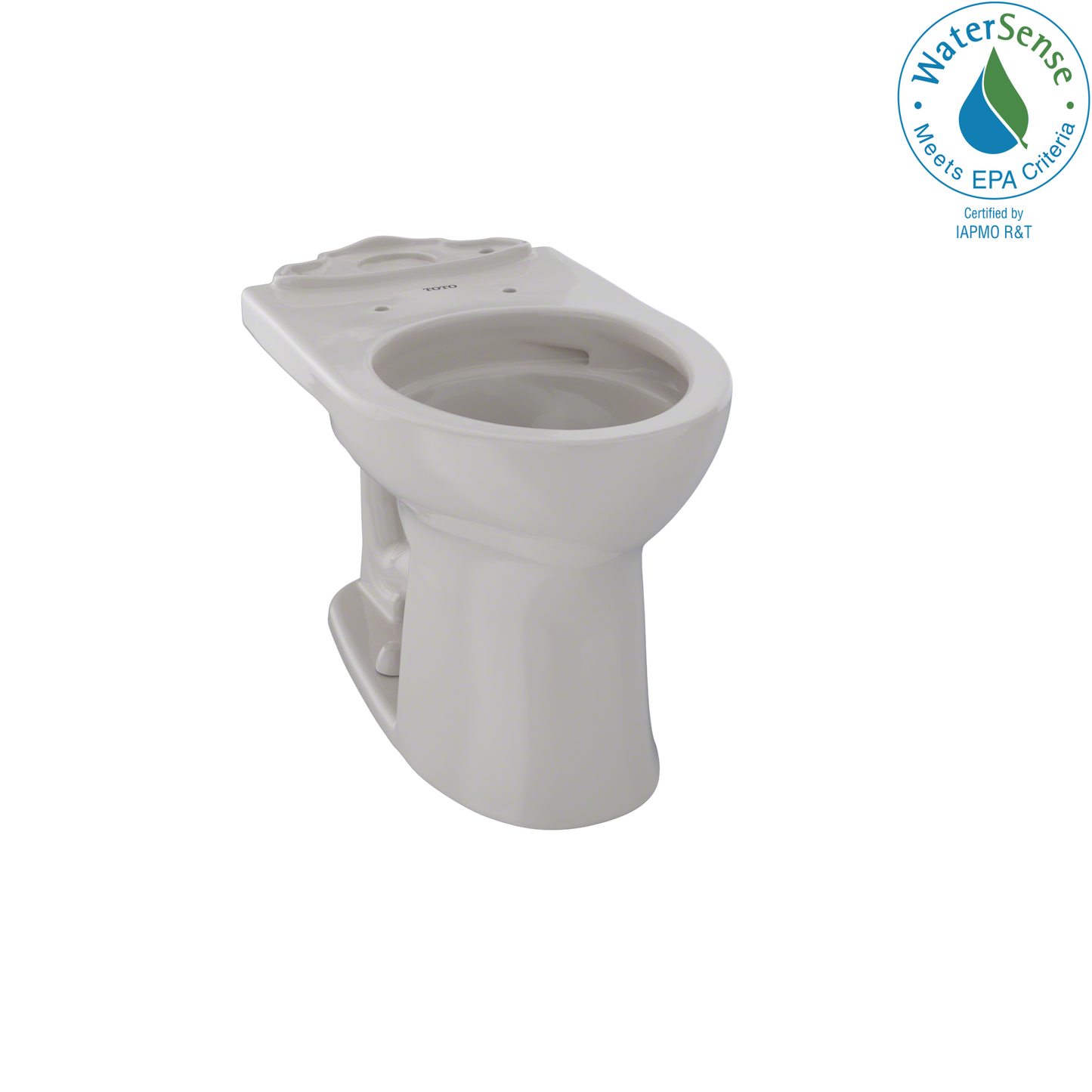 TOTO C453CUFG#12 Drake Ii Universal Height Round Toilet Bowl With Cefiontect - Sedona Beige