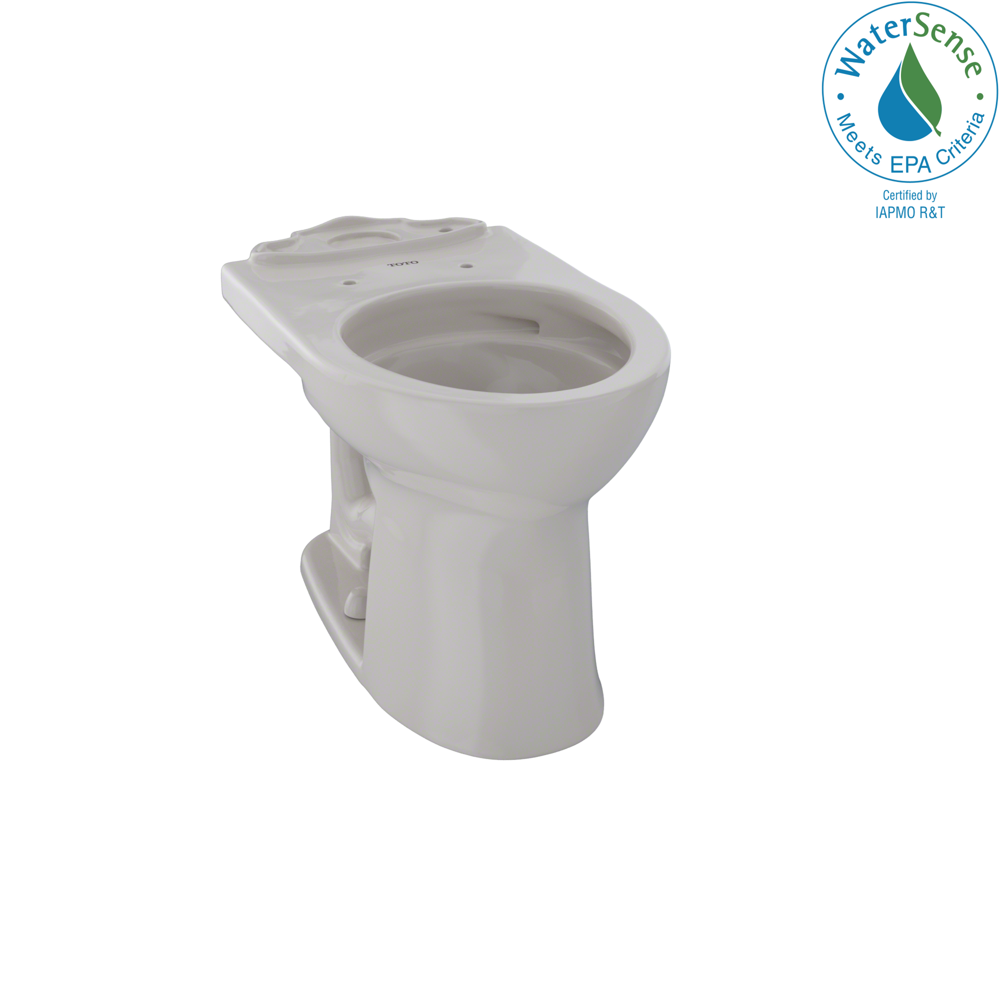 TOTO C453CUFG#12 Drake Ii Universal Height Round Toilet Bowl With Cefiontect - Sedona Beige