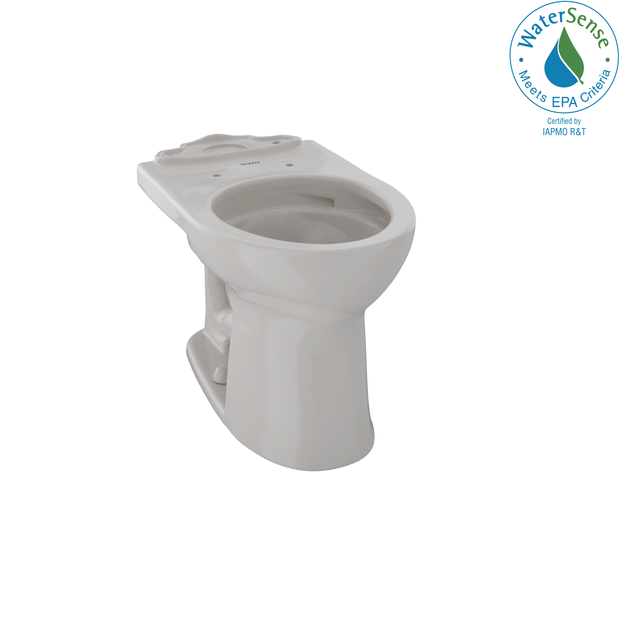 TOTO C453CUFG#12 Drake Ii Universal Height Round Toilet Bowl With Cefiontect - Sedona Beige