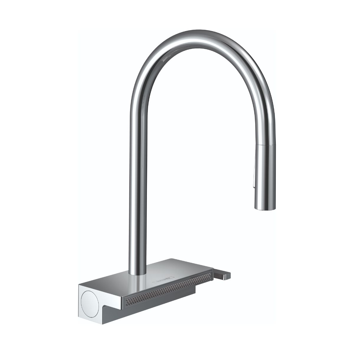 HANSGROHE 73837001 Aquno Select HighArc Kitchen Faucet, 3-Spray Pull-Down, 1.75 GPM - Chrome