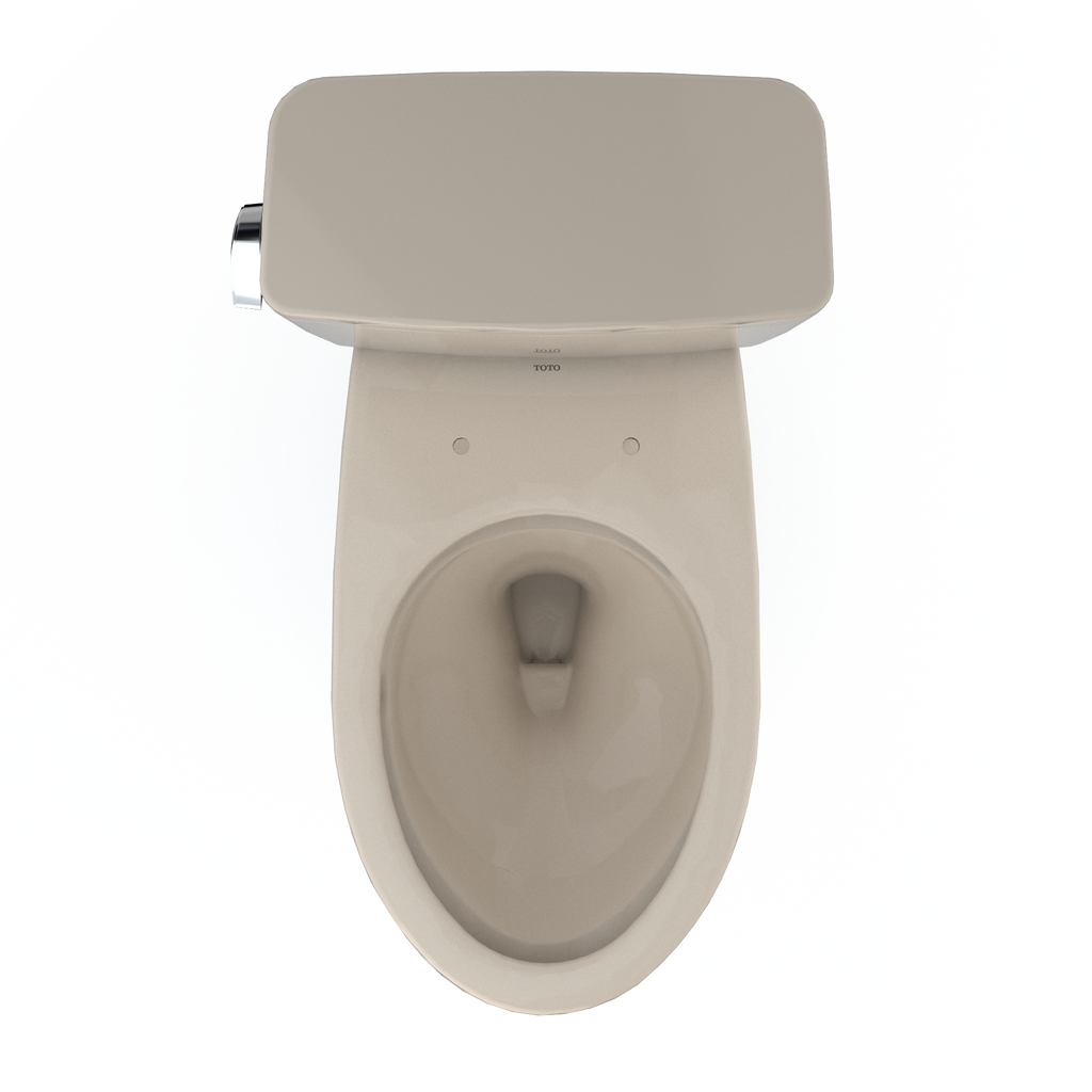 TOTO CST776CEFG#03 Drake Two-Piece Elongated 1.28 Gpf Universal Height Tornado Flush Toilet With Cefiontect - Bone