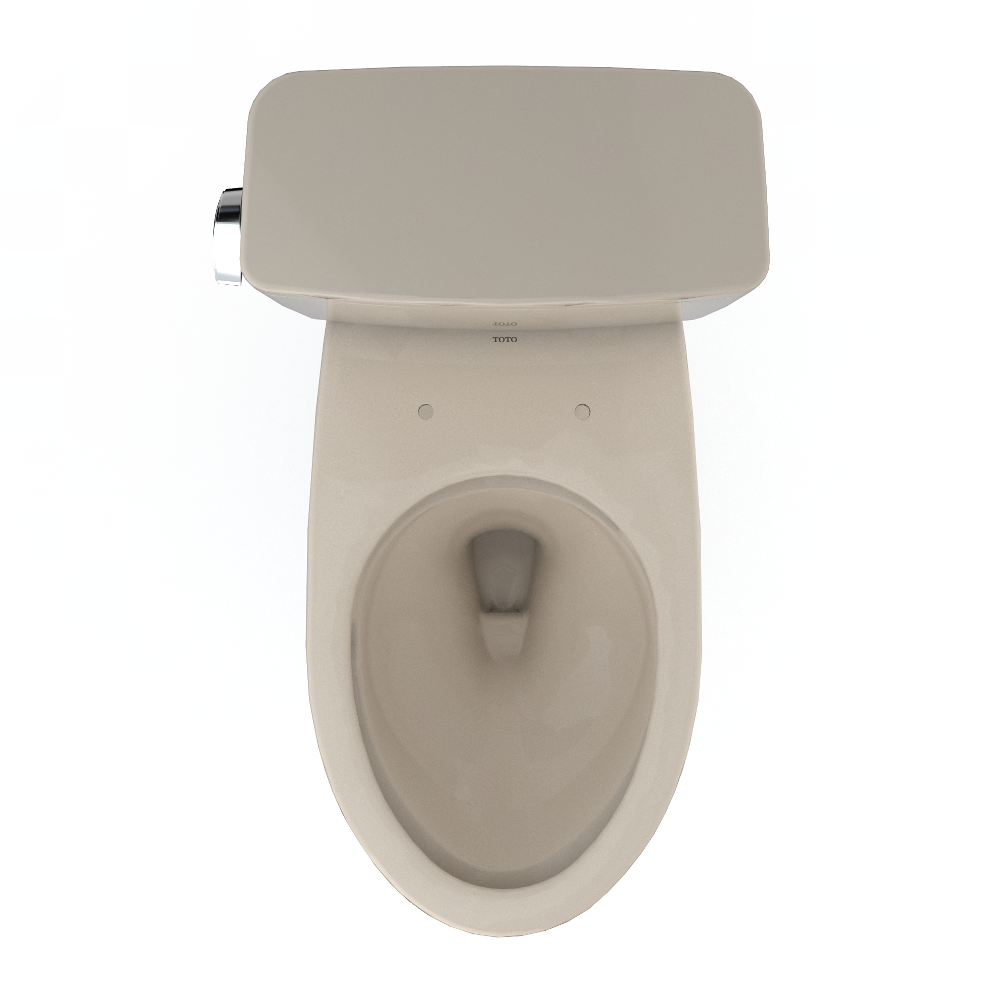 TOTO CST776CEFG#03 Drake Two-Piece Elongated 1.28 Gpf Universal Height Tornado Flush Toilet With Cefiontect - Bone