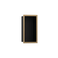 HANSGROHE 56095140 XtraStoris Individual Wall Niche Matte Black with Design Frame 12"x 6"x 4" - Brushed Bronze
