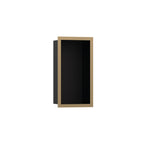 HANSGROHE 56095140 XtraStoris Individual Wall Niche Matte Black with Design Frame 12"x 6"x 4" - Brushed Bronze