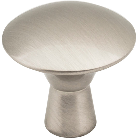 ELEMENTS 988SN Zachary 1-1/16" Diameter Mushroom Knob - Satin Nickel